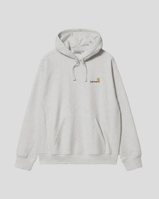 Carhartt WIP American Script Hooded Sweater - Ash Heather