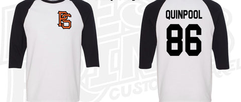 Pro Skates PS Chest 3/4 T-Shirt - Black/White