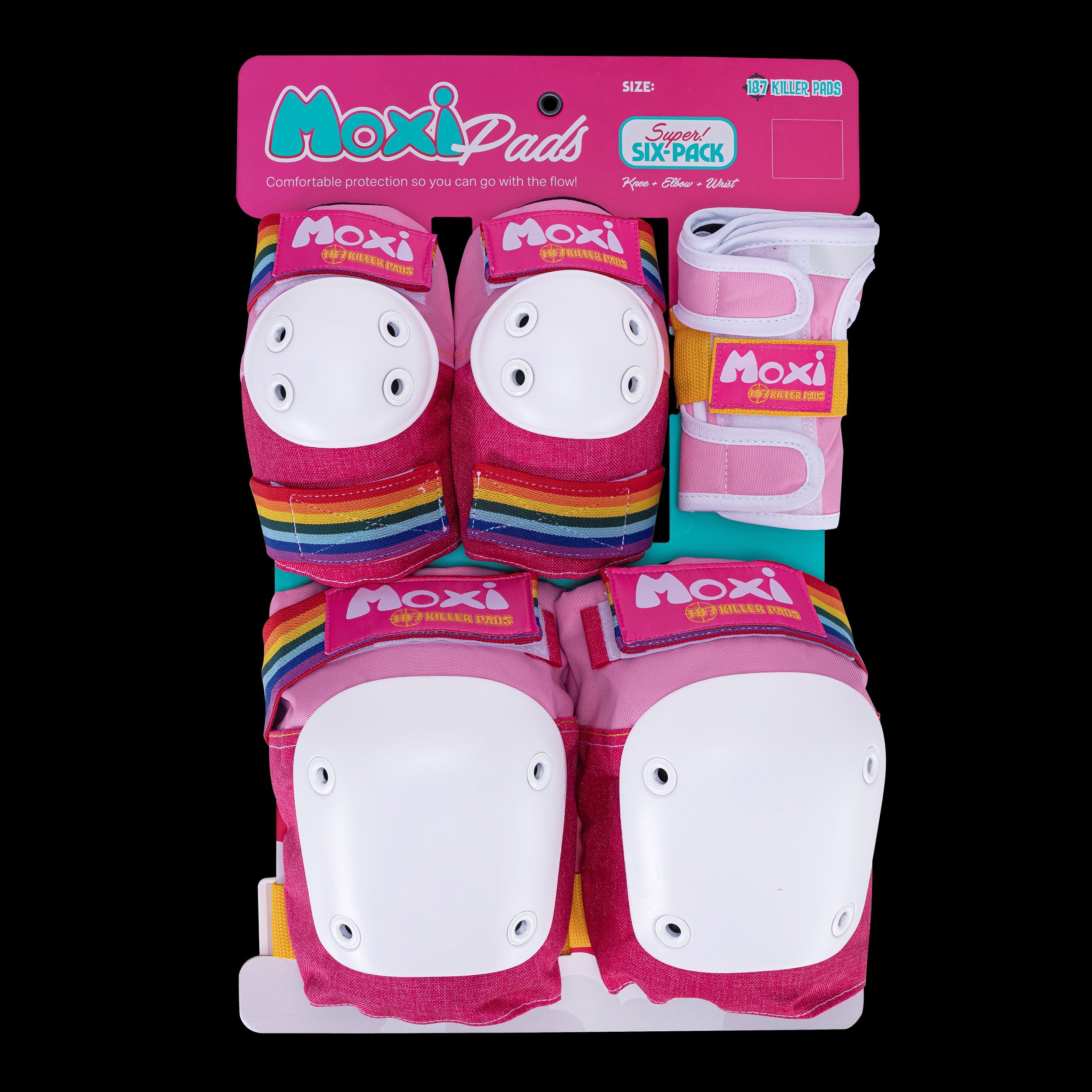 moxi protective gear 187 Adult Six Pack Pad Set - Moxi