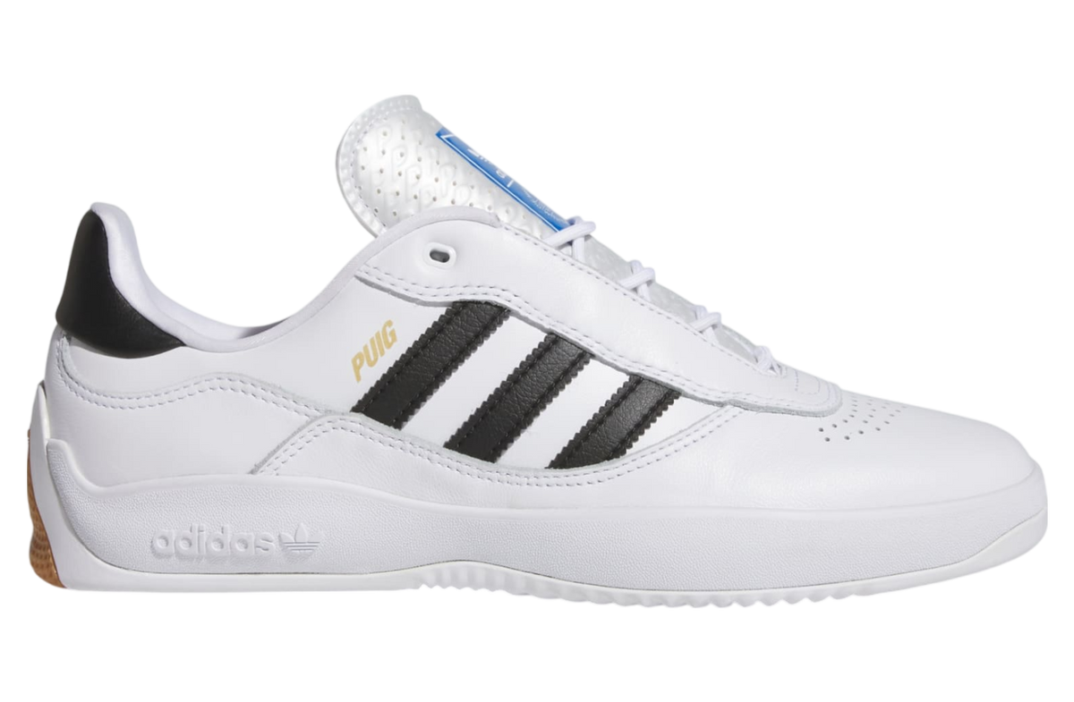Adidas Puig Shoe White/Core Black/Blue Bird – Pro Skateboards