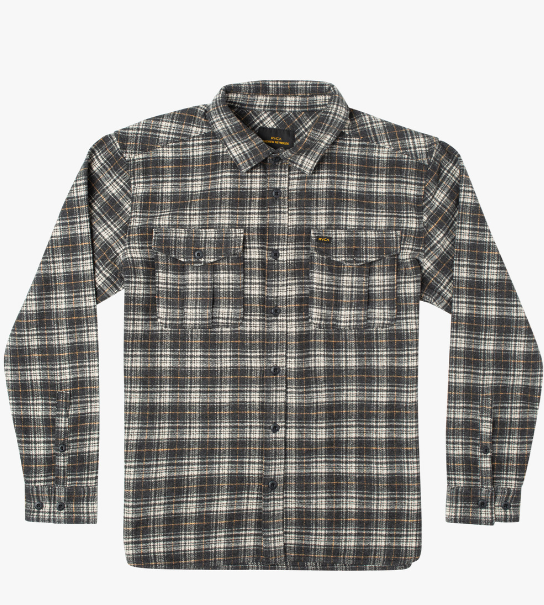 RVCA Reynolds Flannel Shirt - Black