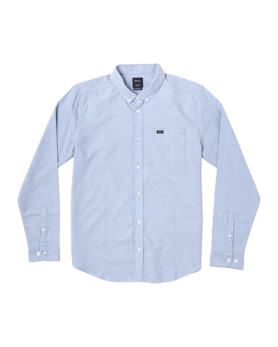 RVCA That'll Do Stretch L/S Button Up Shirt - Oxford Blue