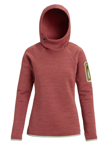 Burton AK Turbine Pullover Hoodie - Rose Brown Heather