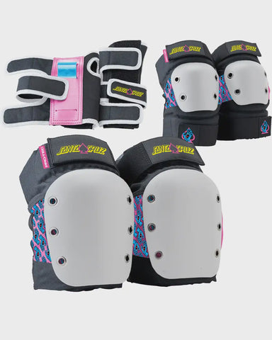 Pro-Tec Junior 3-Pack Pad Set - Santa Cruz