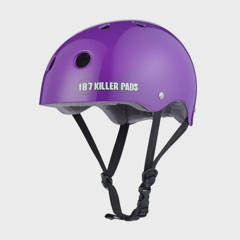 187 Pro Skate Helmet w Sweatsaver  - Purple Gloss