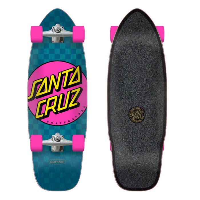 Santa Cruz Carver Pink Dot Check Cut Back Complete