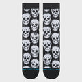 Stance Static Skull Crew Sock - Black