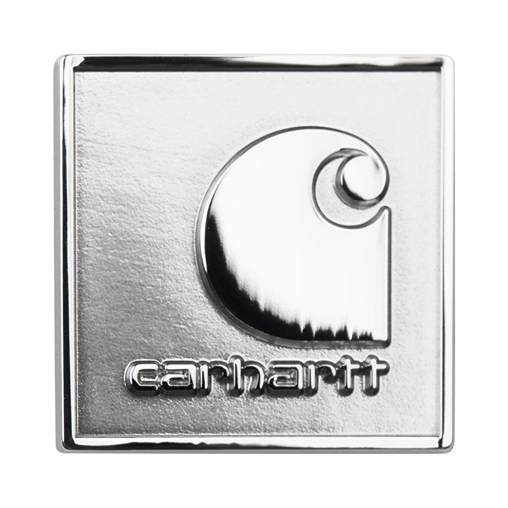 Carhartt WIP Square Label Pin - Silver