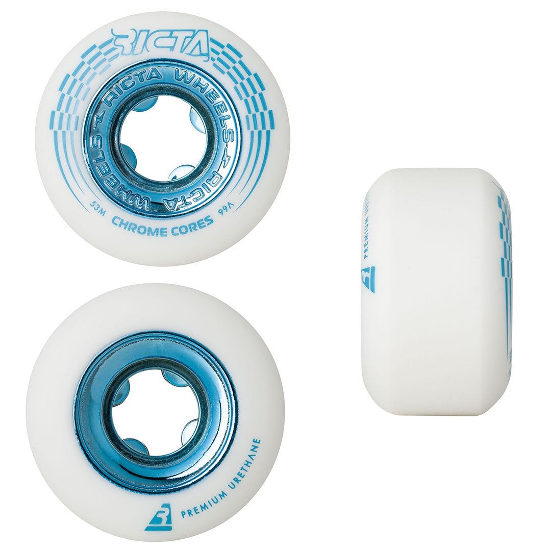 Ricta Chrome Core 99A Wheels - Wht/Teal