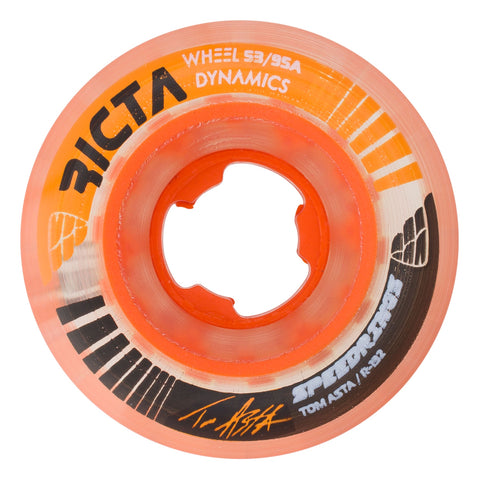 Ricta Asta Speedrings 95A Wheels - Clear Orange