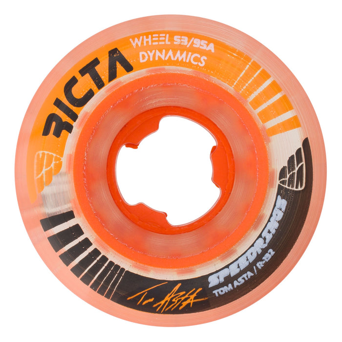 Ricta Asta Speedrings 95A Wheels - Clear Orange