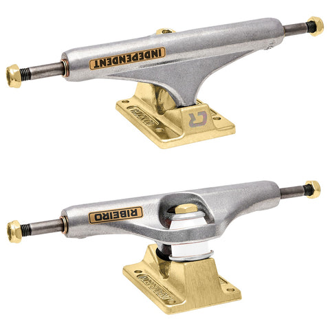 Independent STG11 Mid Pro Carlos Riberio Trucks - Silver/Gold