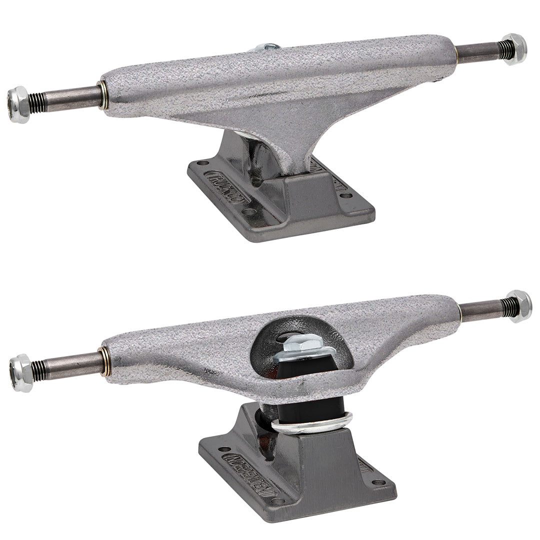 Independent Stg11 Industrial IKP Trucks - RAW SLV/TRNS BLK