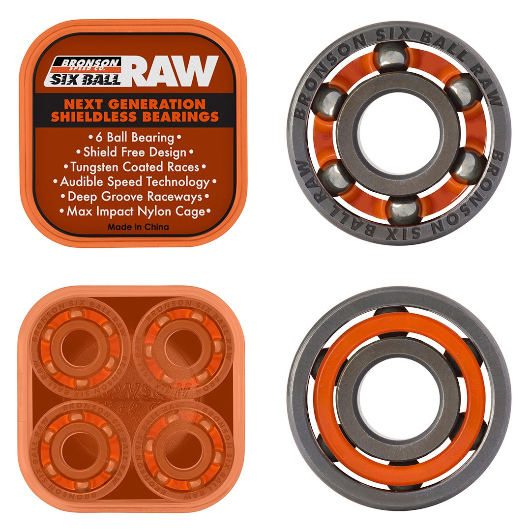 Bronson Speed Co. Raw Bearings 6-Ball