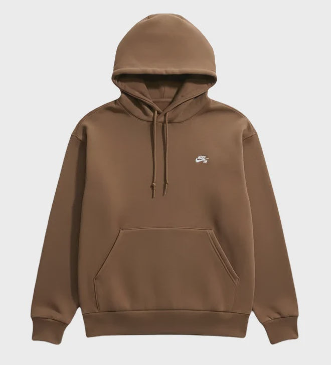 Nike SB Essential Hooded Sweater - Mosswood Brown/White