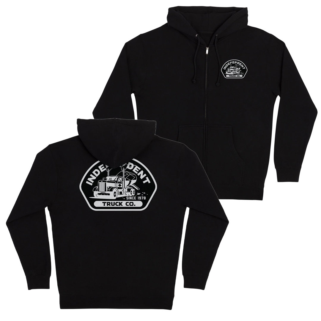 Independent Zip Trucking Hoodie - Black