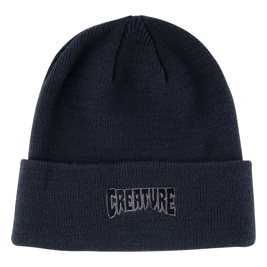 Creature Logo Outline Beanie - Navy