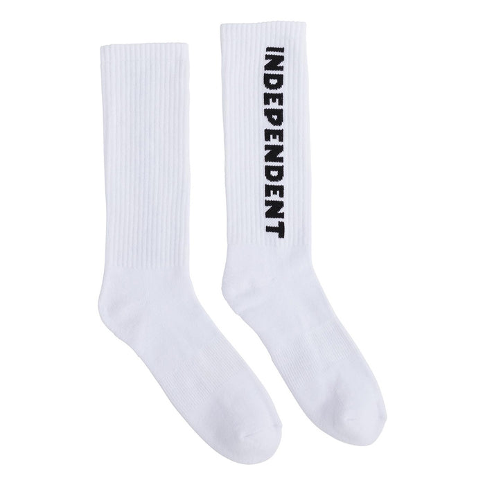 Independent Mens Baseline Crew Sock - White