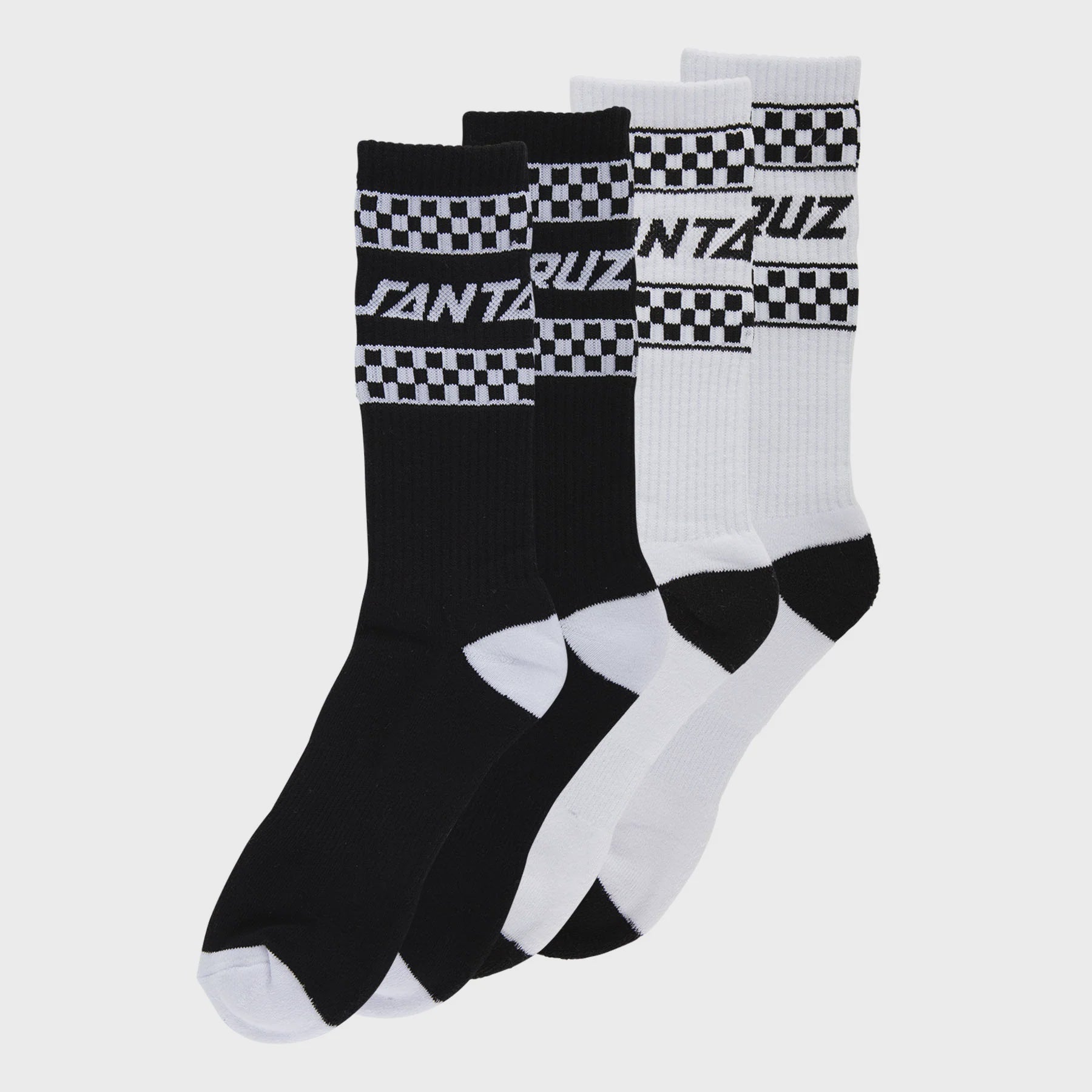 Santa Cruz Crew Socks Drift Strip 2 Pack