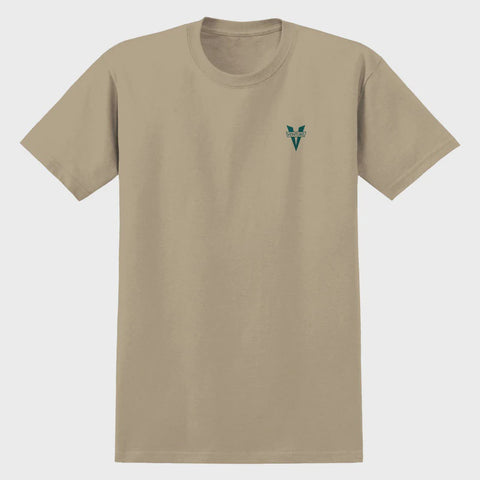 Venture Heritage Embroidered T-Shirt - Sand/Green