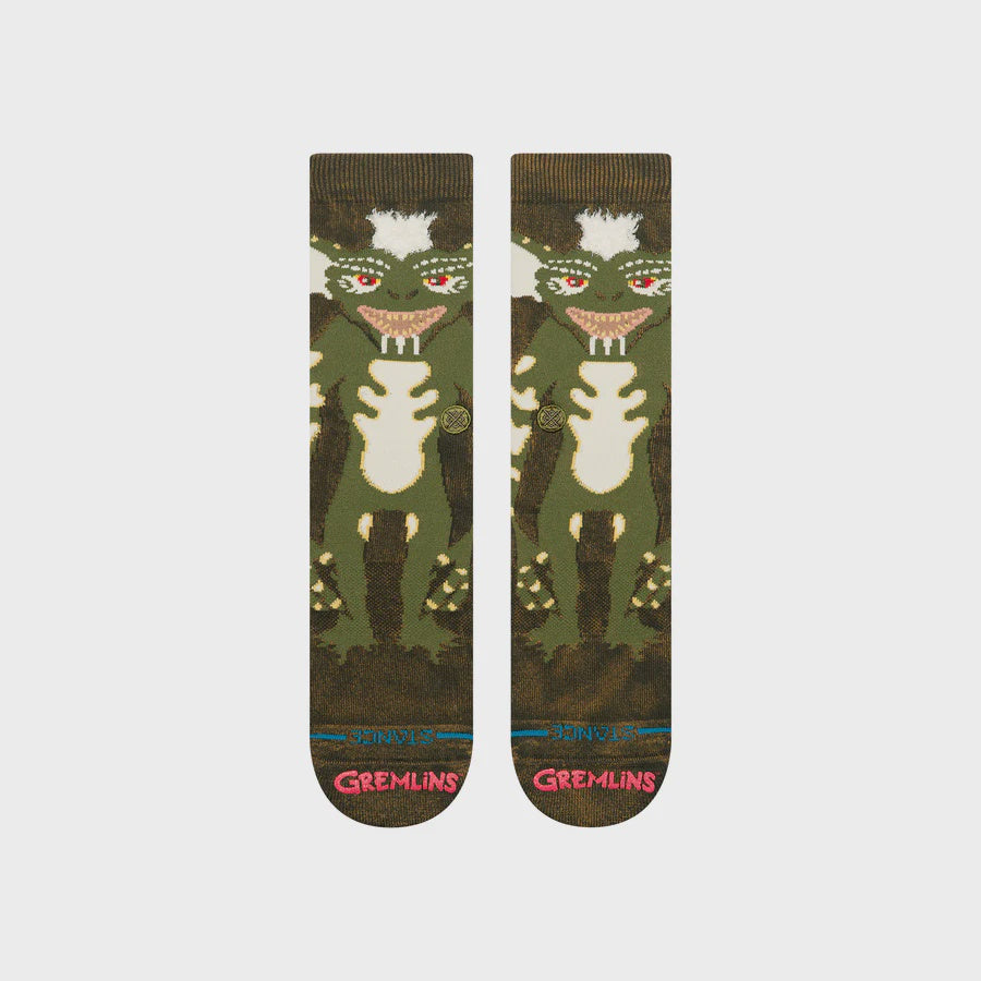 Stance FTPA Stripe Gremlins Crew Sock - Dark Green