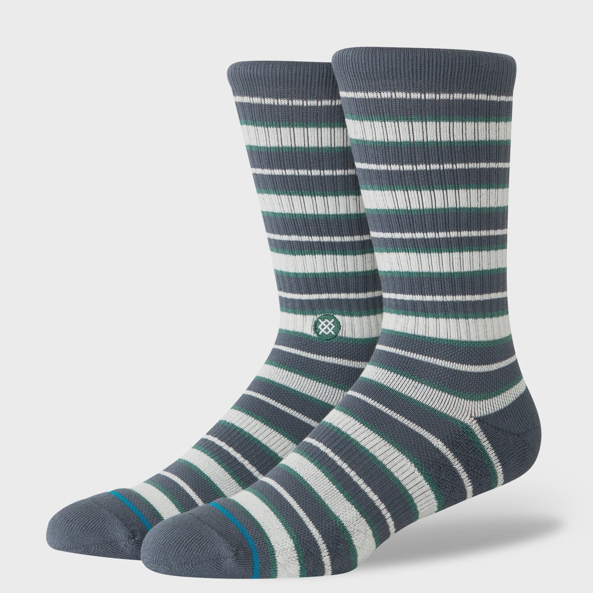 Stance Signature Stripe Crew Sock - Turbulence