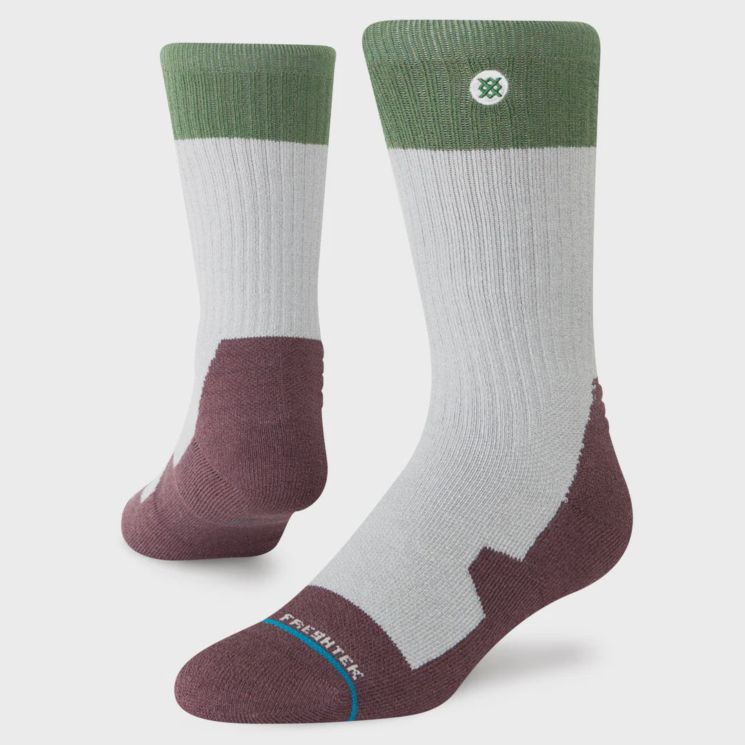 Stance Adventure Tri-Block Hike Crew Sock - Grey