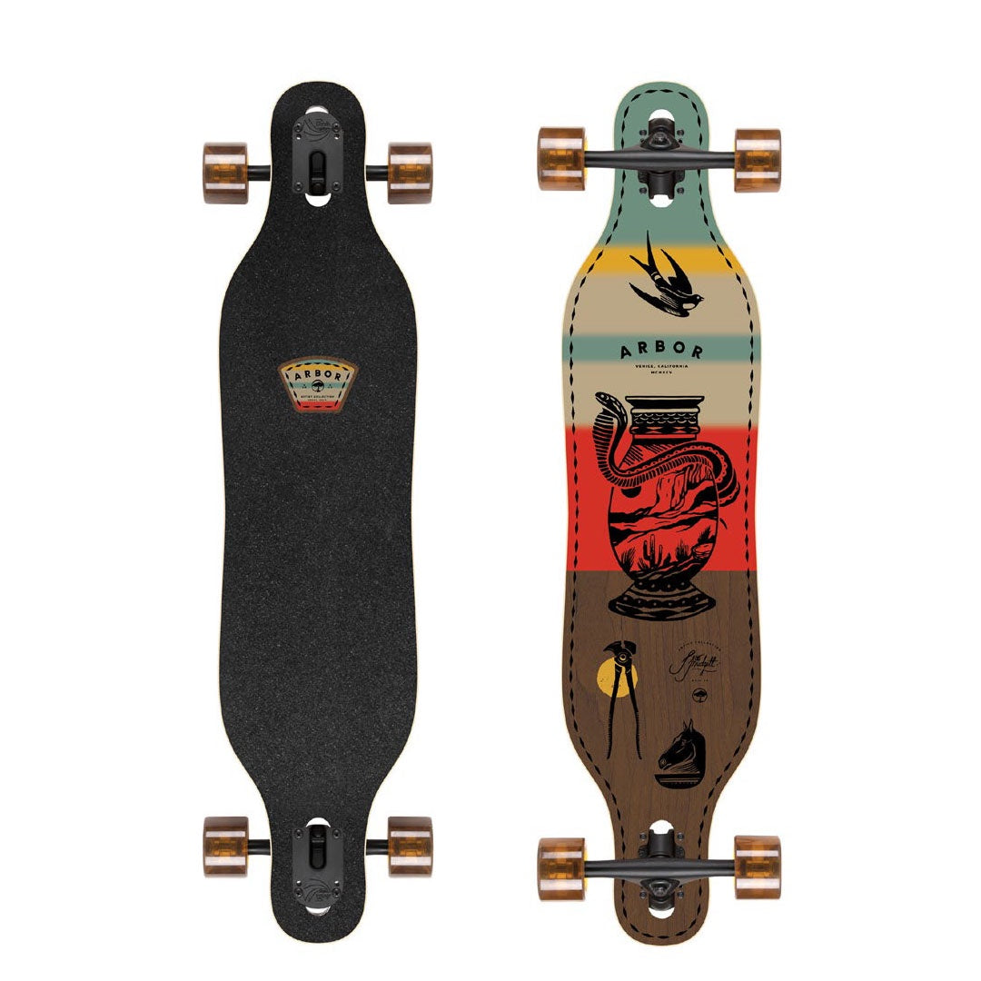 Arbor Drop Thru Artist Jess Mudgett Axis 37" Longboard Complete