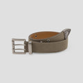 Dime Waxed Canvas Belt - Brown/Olive