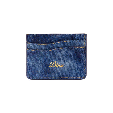 Dime Cursive Cardholder Wallet - Indigo Denim