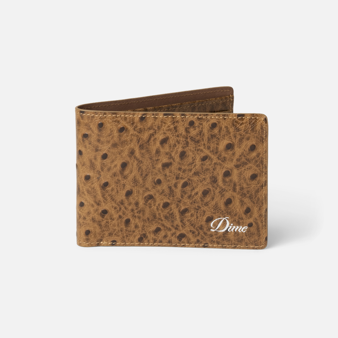 Dime Fauxstrich Wallet - Coffee