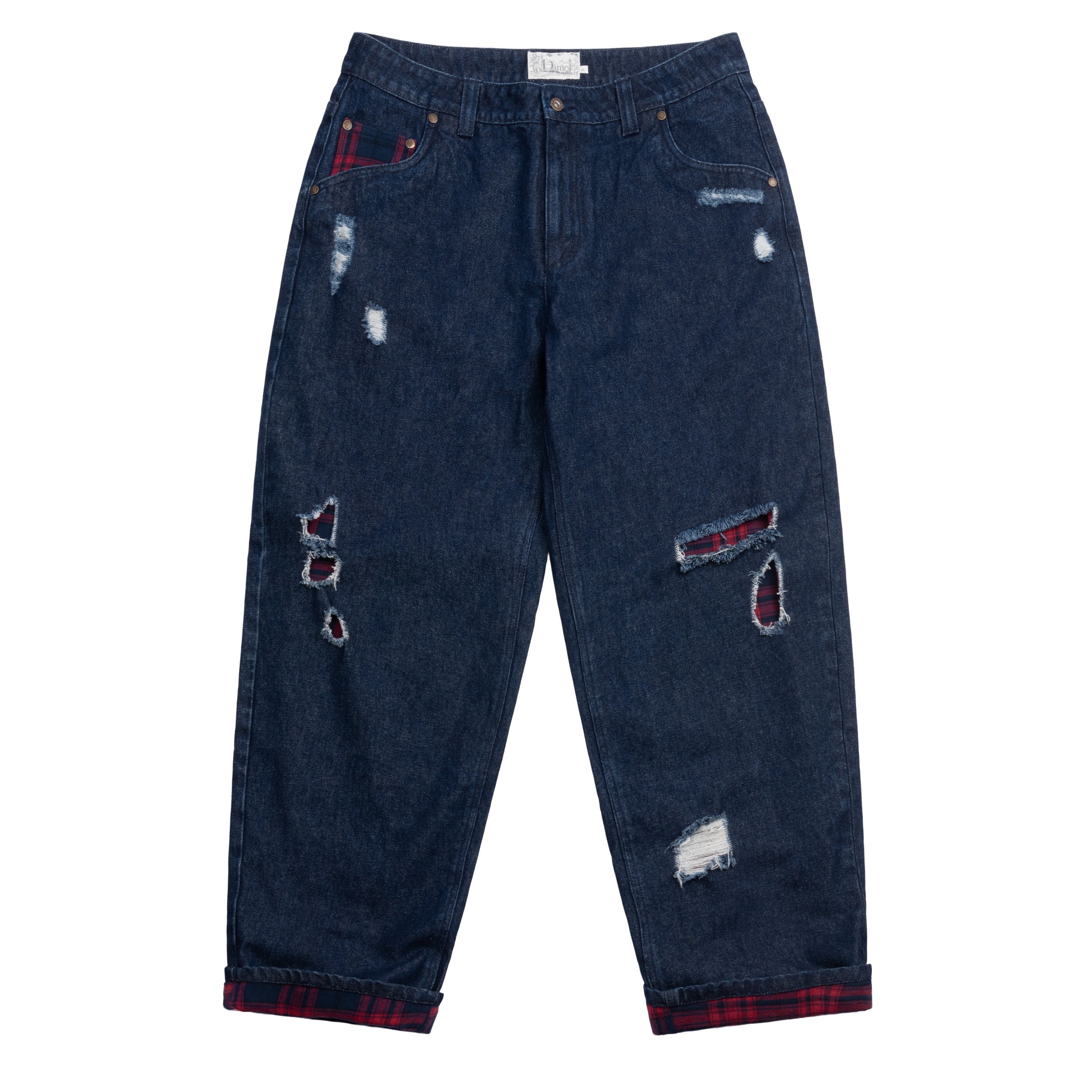 Dime Secret Baggy Denim Pants - Indigo