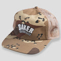 Baker Arch Logo Mesh Snapback Cap - Desert Camo