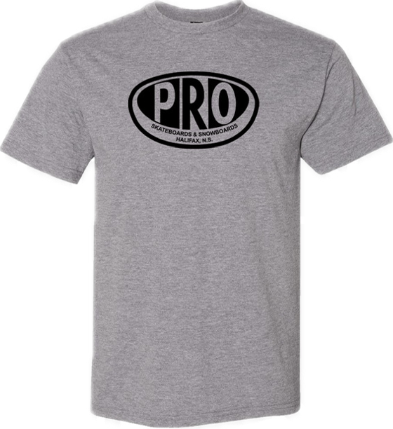 Pro Skate Full Front Proval T-Shirt - Graphite Heather/Black