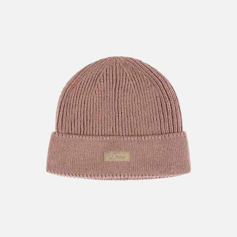 Dime Cursive Rib Beanie - Camel