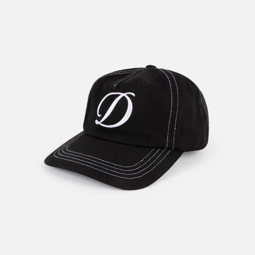 Dime Cursive Denim Worker Cap - Black Washed