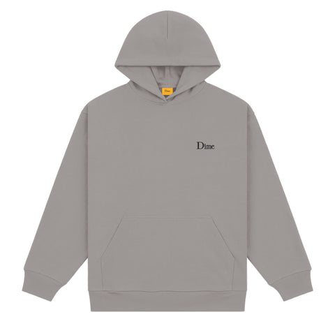 Dime Classic Small Logo Hooded Sweater - Charcoal