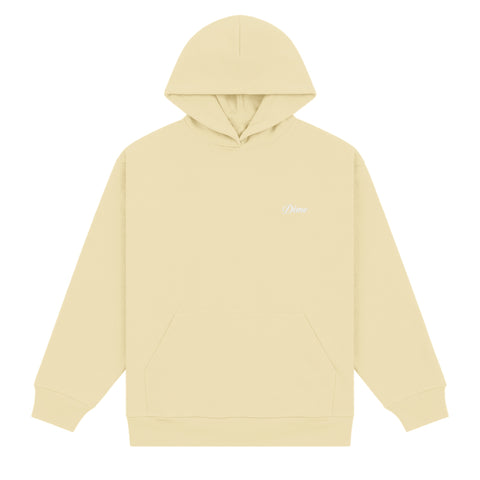Dime Cursive Small Logo Hooded Sweater - Cloud Cream