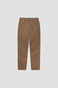 Carhartt WIP Single Knee Canvas Pant - Hamilton Brown Rinsed