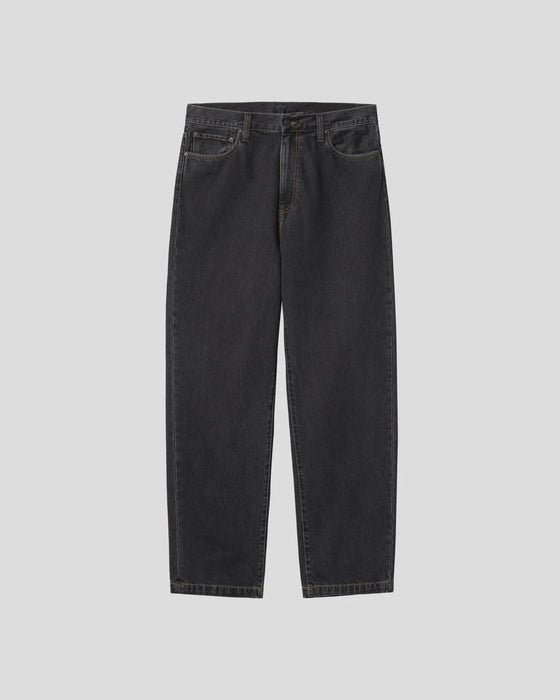 Carhartt WIP Aaron Denim Pant - Black Stone Wash