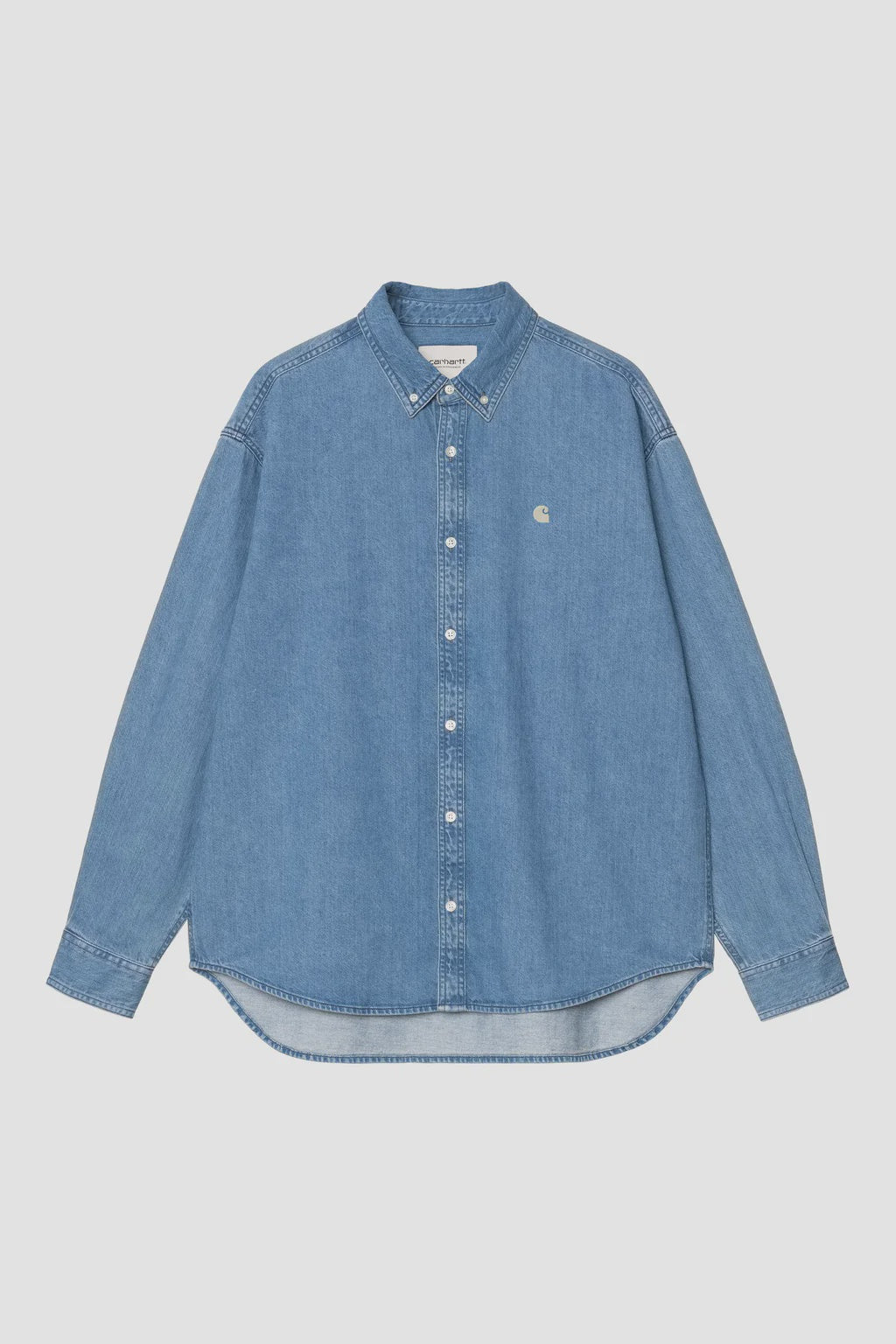 Carhartt WIP Lucas Button Up Shirt - Blue Stone Washed