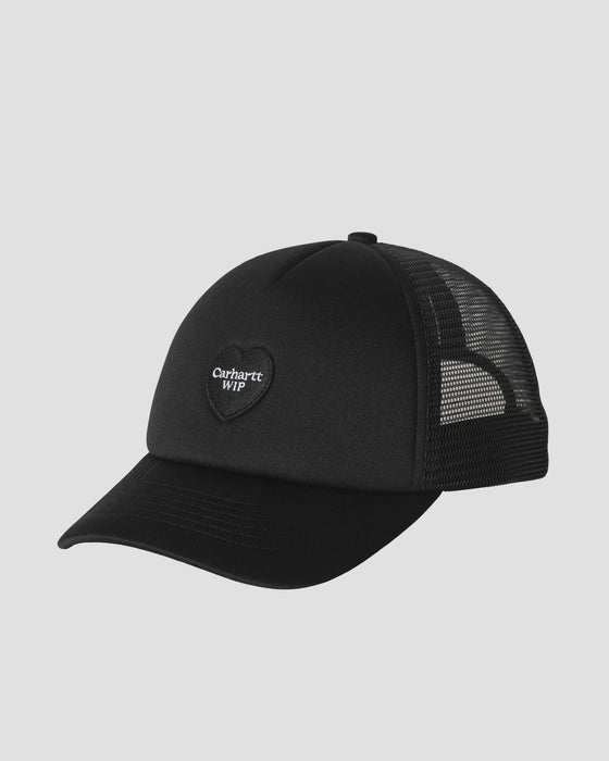 Carhartt WIP Heart Patch Trucker Cap - Black