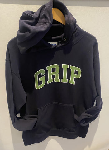 Classic Grip "GRIP" Hooded Sweater - Navy/Green