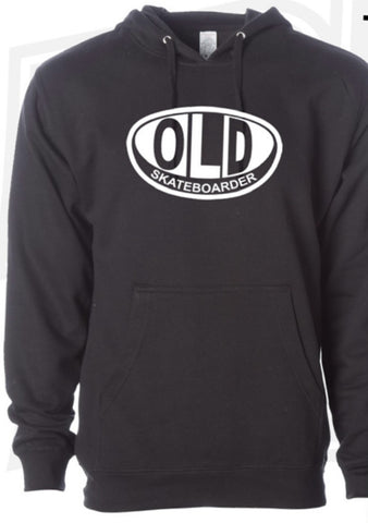 Pro Skates Old Full Front Hooded Sweater - Black/White