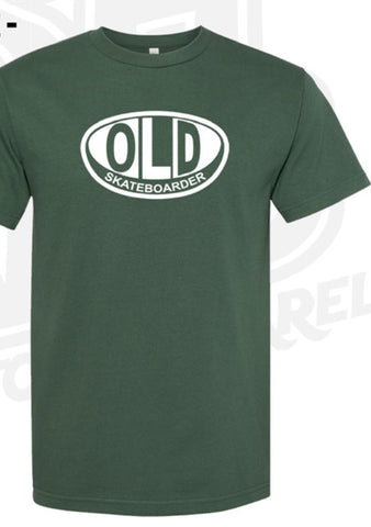 Pro Skate Full Front Old T-Shirt - Forest Green