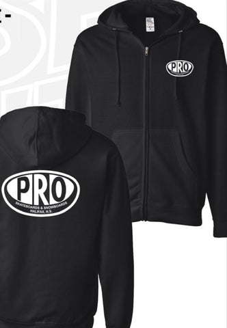 Pro Skates Classic Proval Zip Hooded Sweater - Black