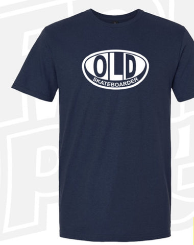 Pro Skates Old Full Front T-Shirt - Navy/White