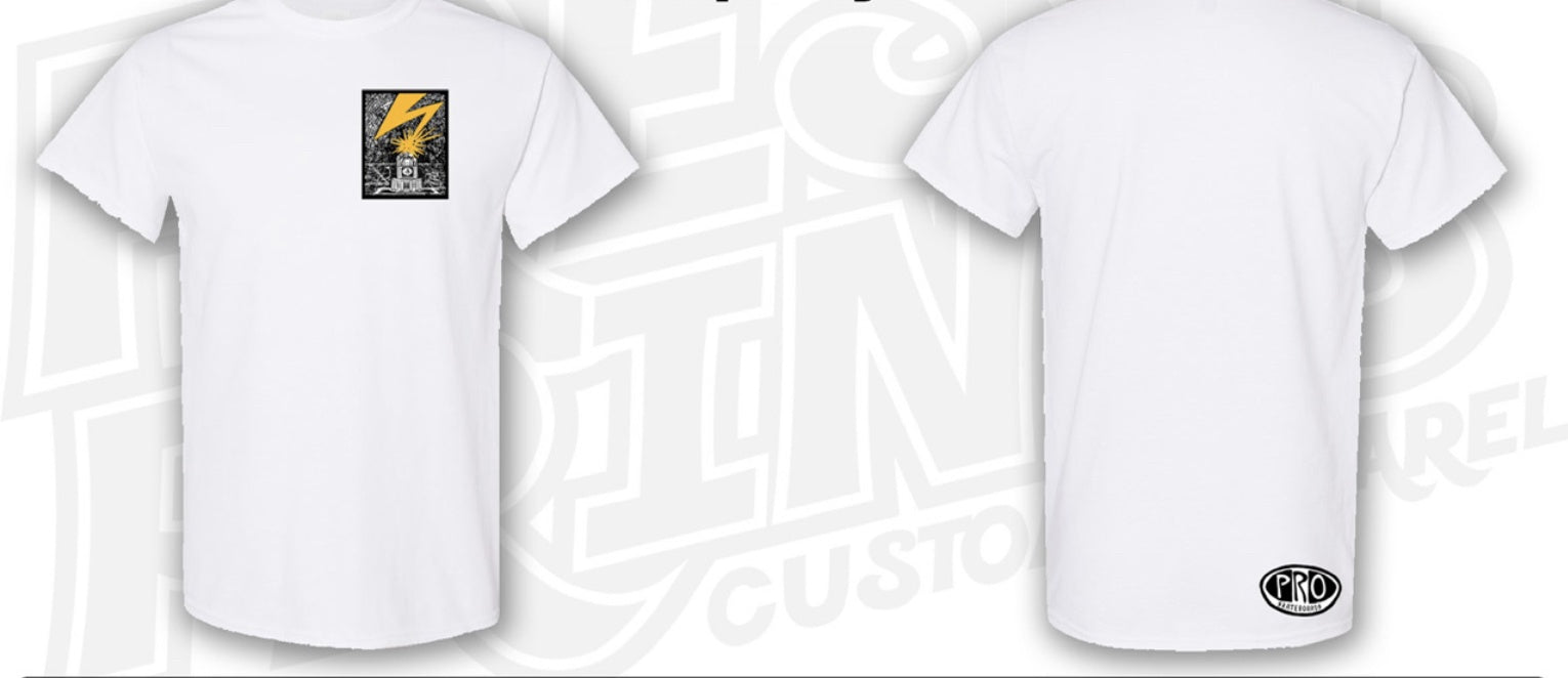 Pro Skates Bad Brains Chest T-Shirt - White