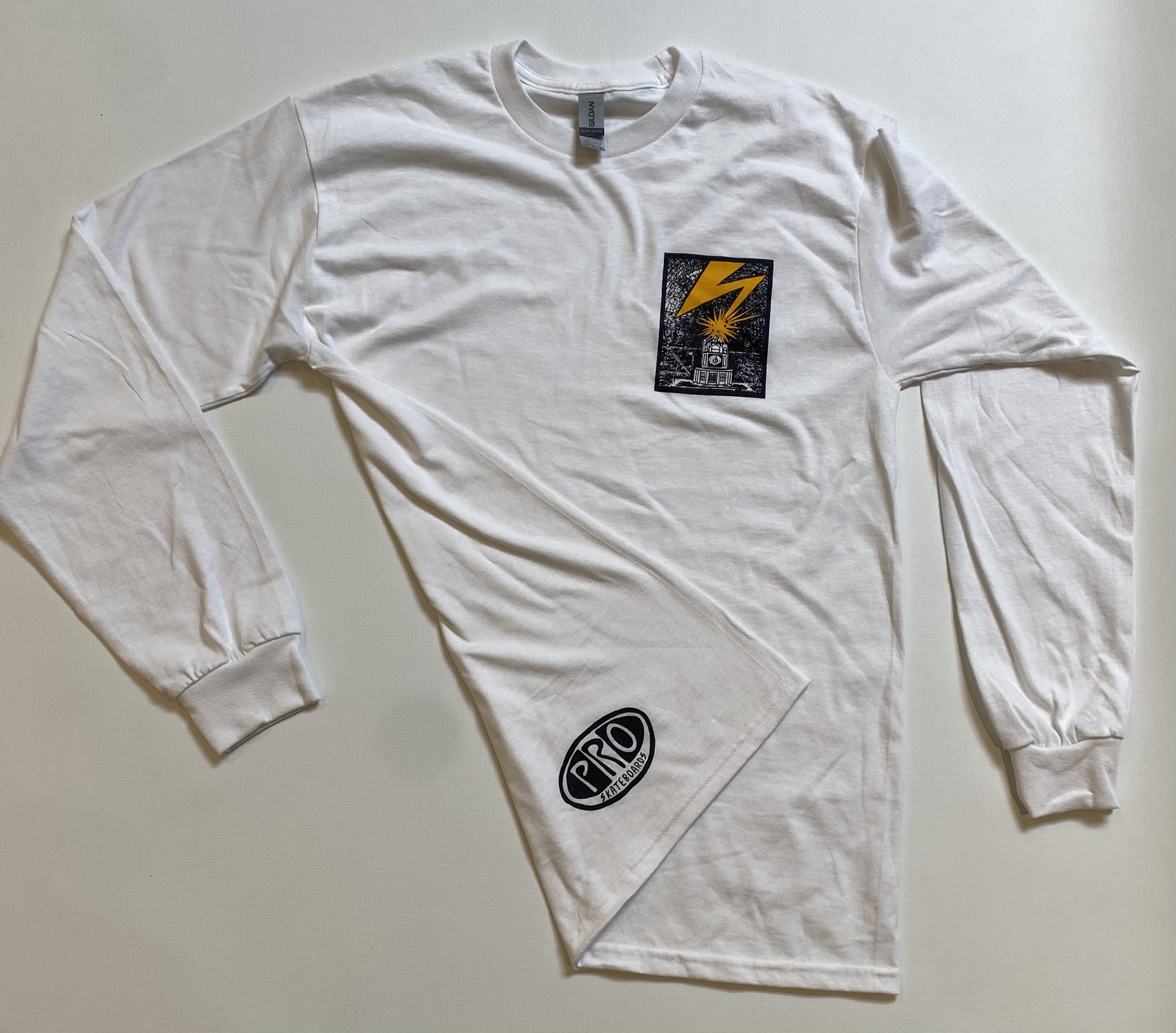 Pro Skates Bad Brains Chest L/S T-Shirt - White