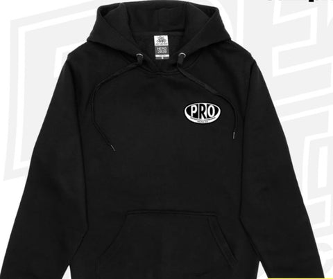 Pro Skates Chest Proval Hooded Sweater - Black/Black/White